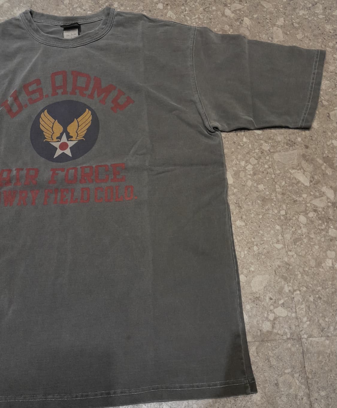 💥아웃스탠딩 피그먼트다잉 에어포스 반팔 (L)  상품이미지4