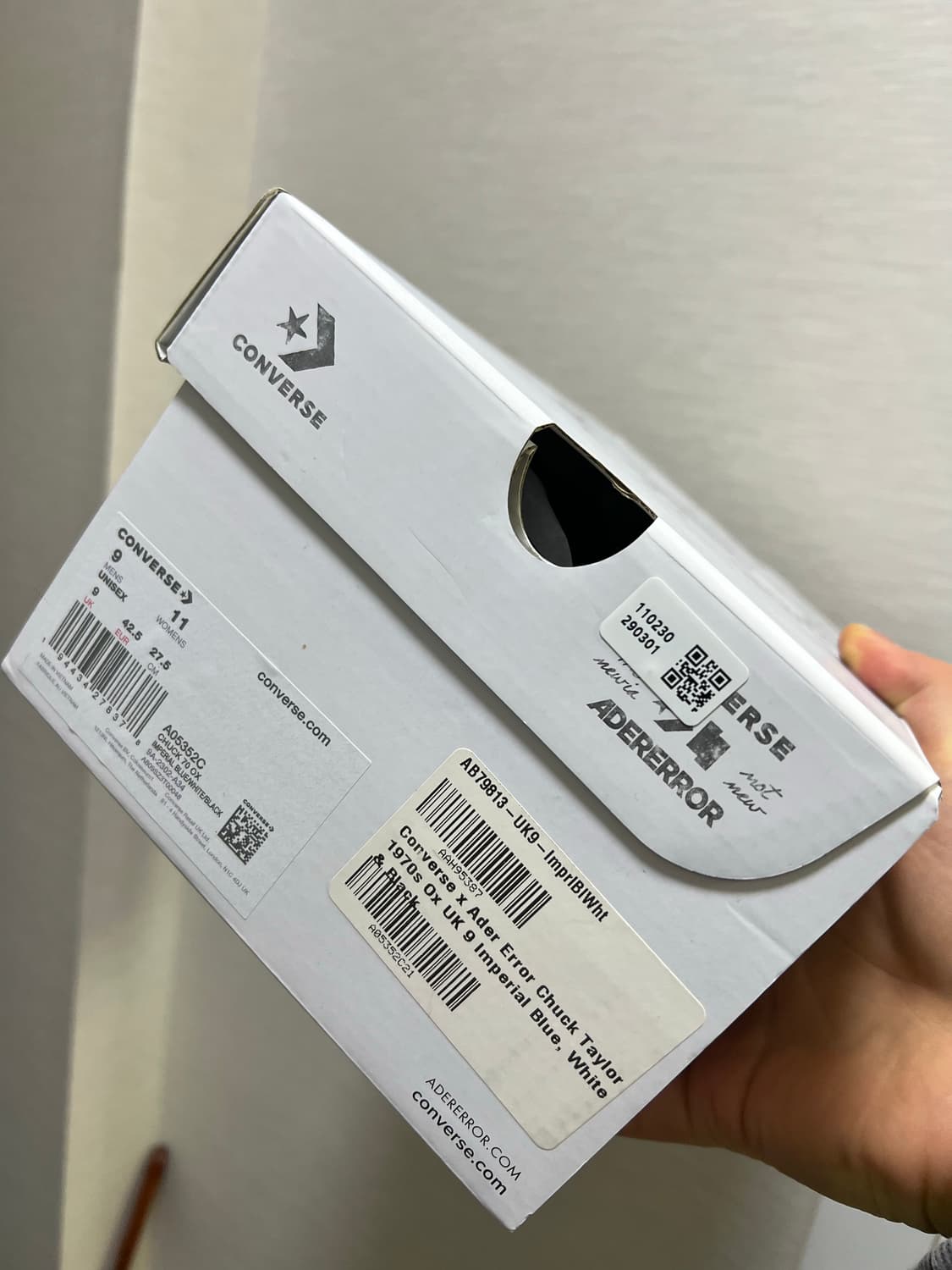 판매)컨버스x아더에러 척70 로우 임페리얼블루 270 새상품 상품이미지2