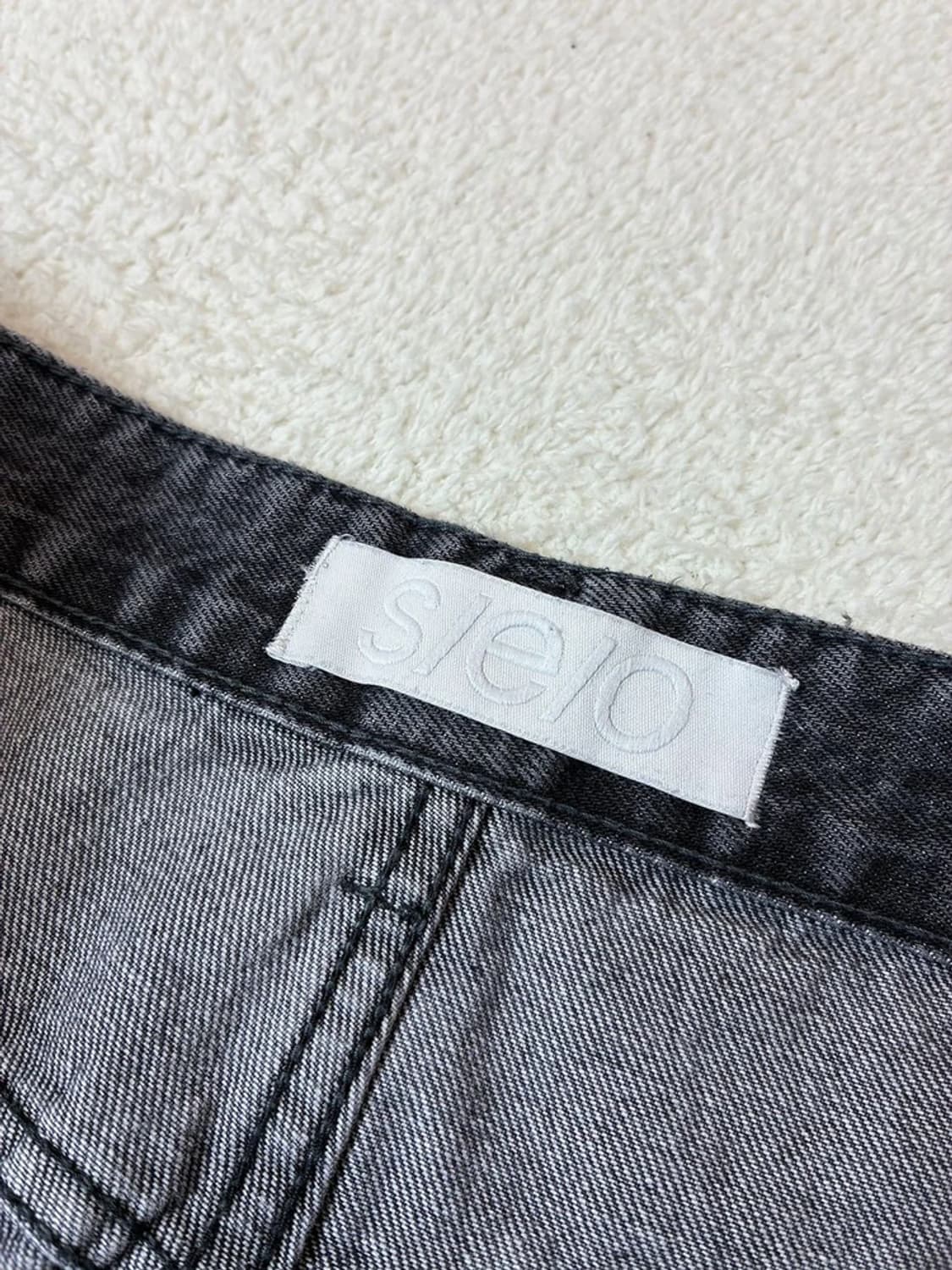 에스이오 seo 로고 엠브로이더리 데님 팬츠 PN6791 상품이미지9