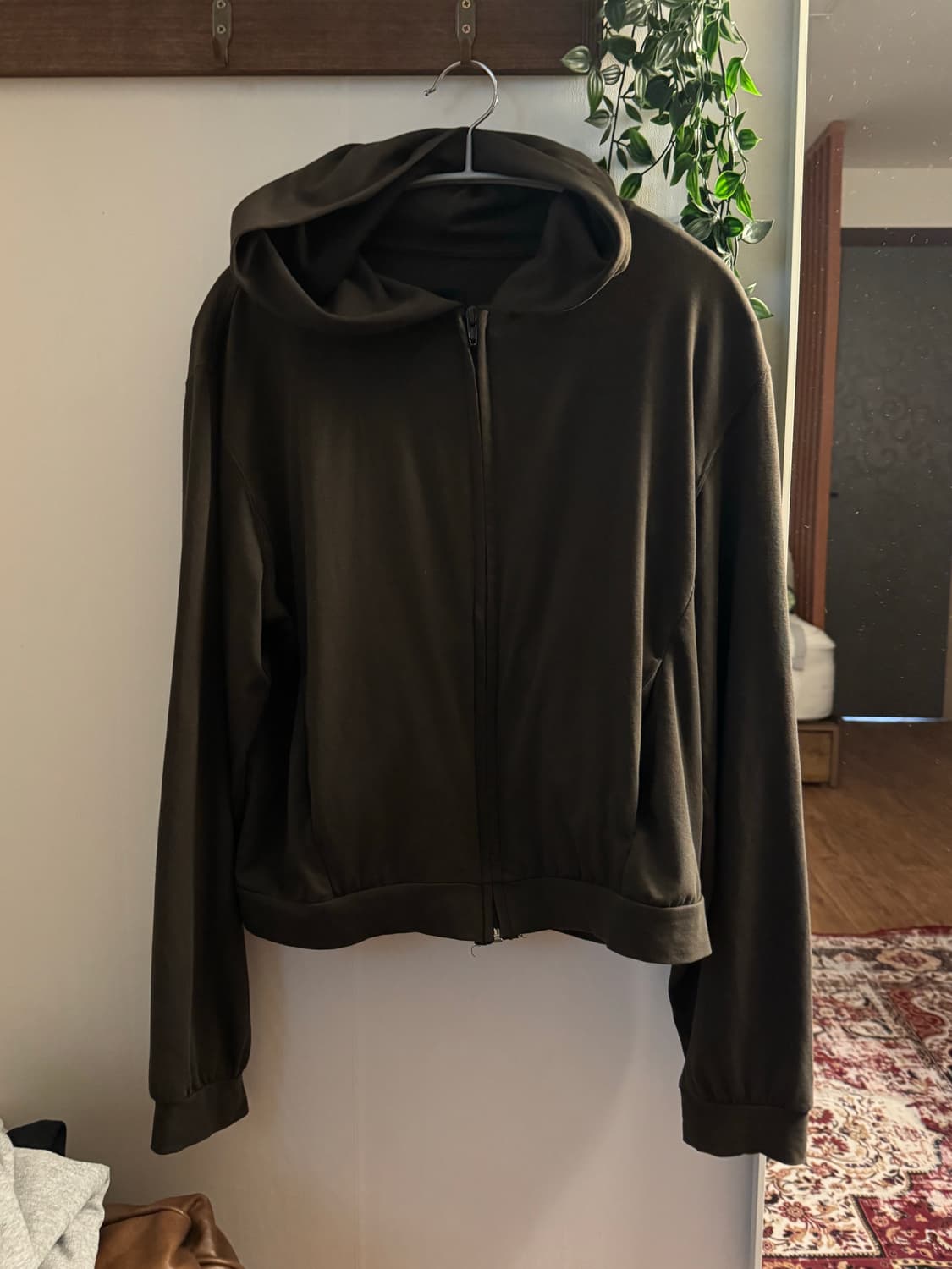 머듈 라운지 후디 size 2 올리브 색상 상품이미지3