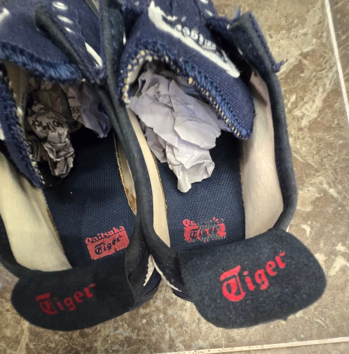 오니츠카타이거 운동화 네이비/화이트 상품이미지2