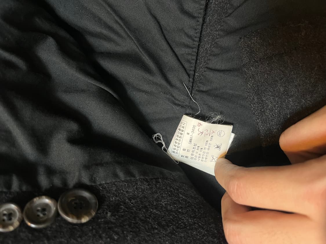 2003 두산 폴로 울 집업 발마칸 코트 M 상품이미지6