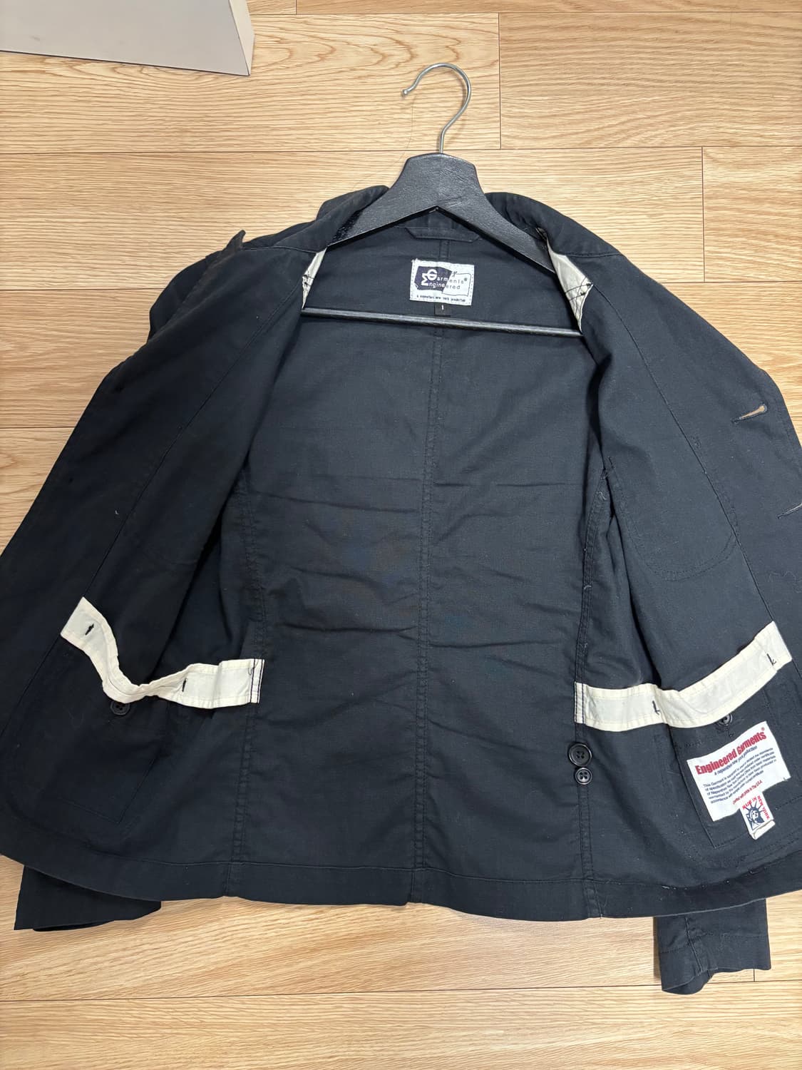 [1] 엔지니어드가먼츠 베드포드 자켓 블랙 상품이미지5