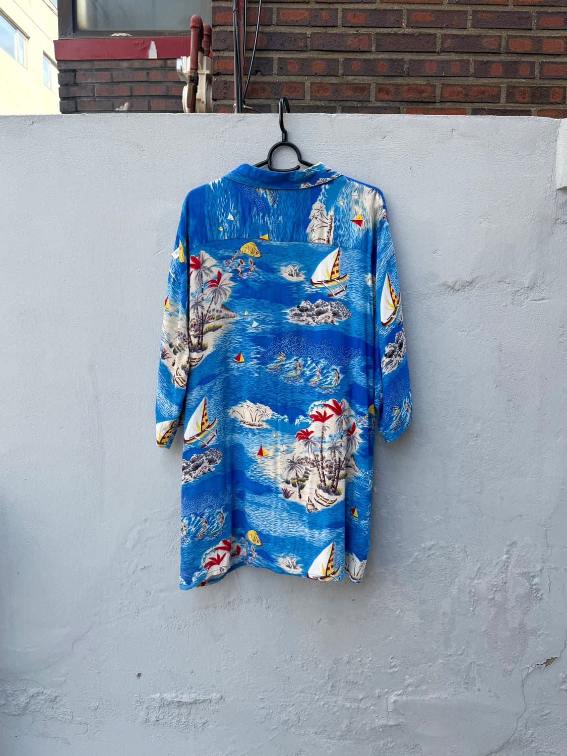 Aloha Joe 비스코스 하와이안 셔츠 블루 상품이미지2