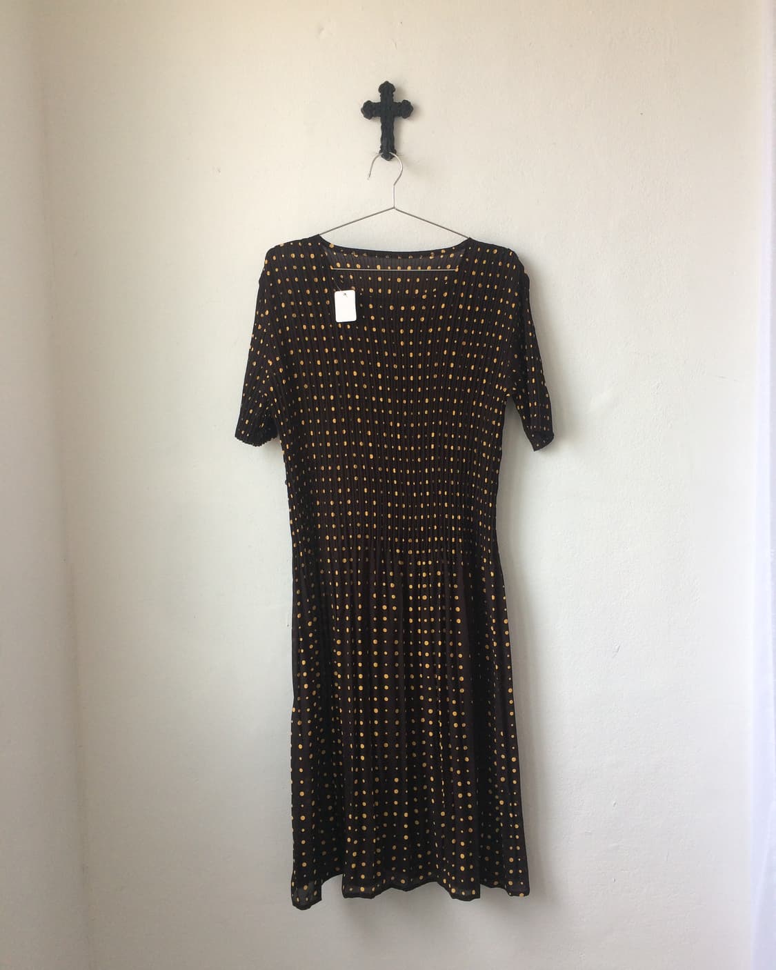 Dot pattern pleats onepiece 상품이미지2