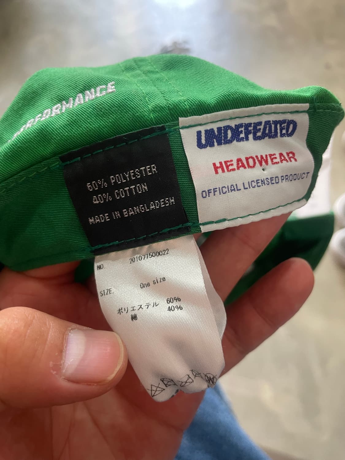 언디핏 이글 그린 캡 상품이미지8