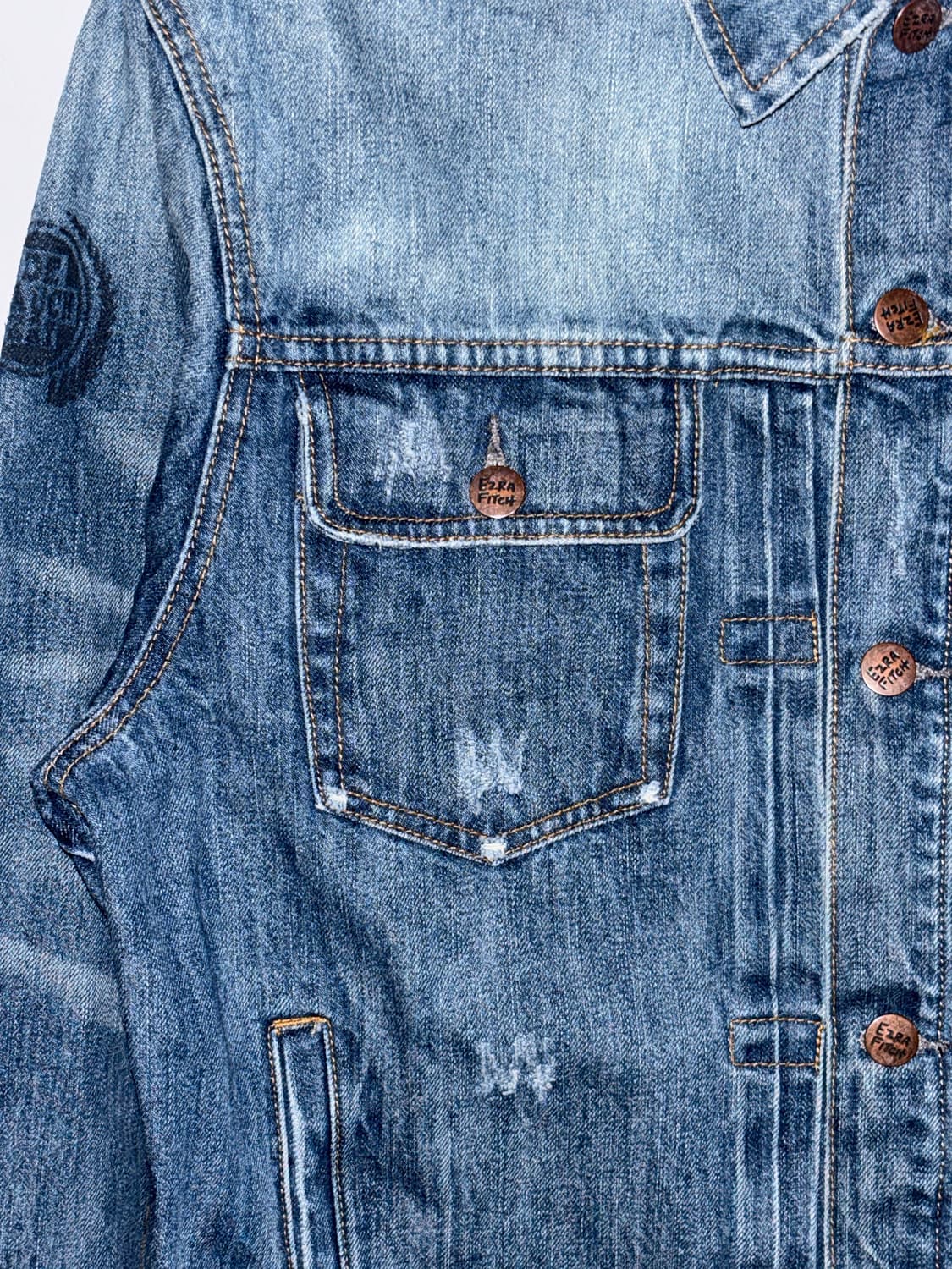 Ezra Fitch 워싱 데님 자켓 상품이미지3