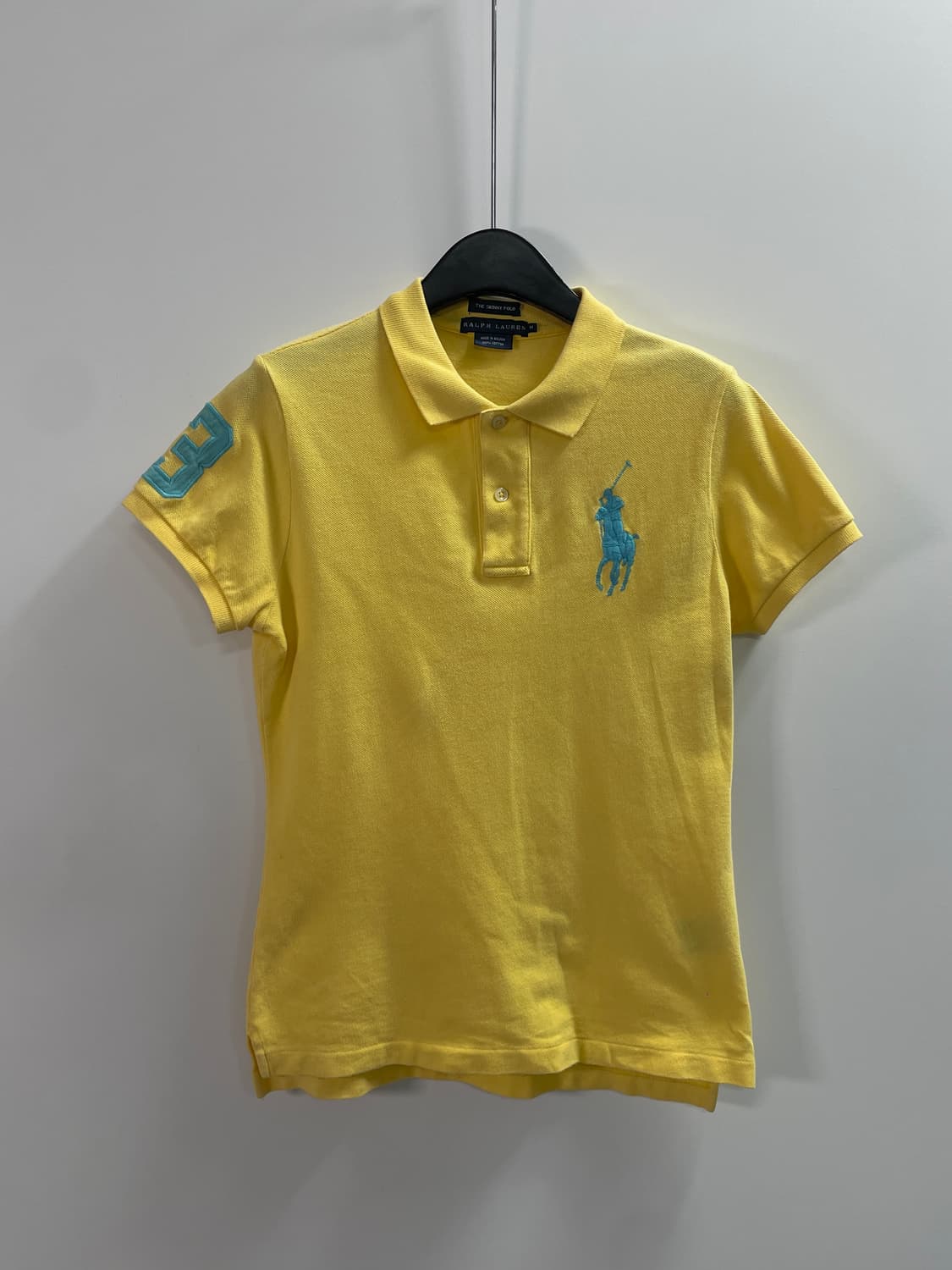 폴로 랄프로렌 빅포니 우먼스 노랑 반팔 카라티 (on.658) 상품이미지1
