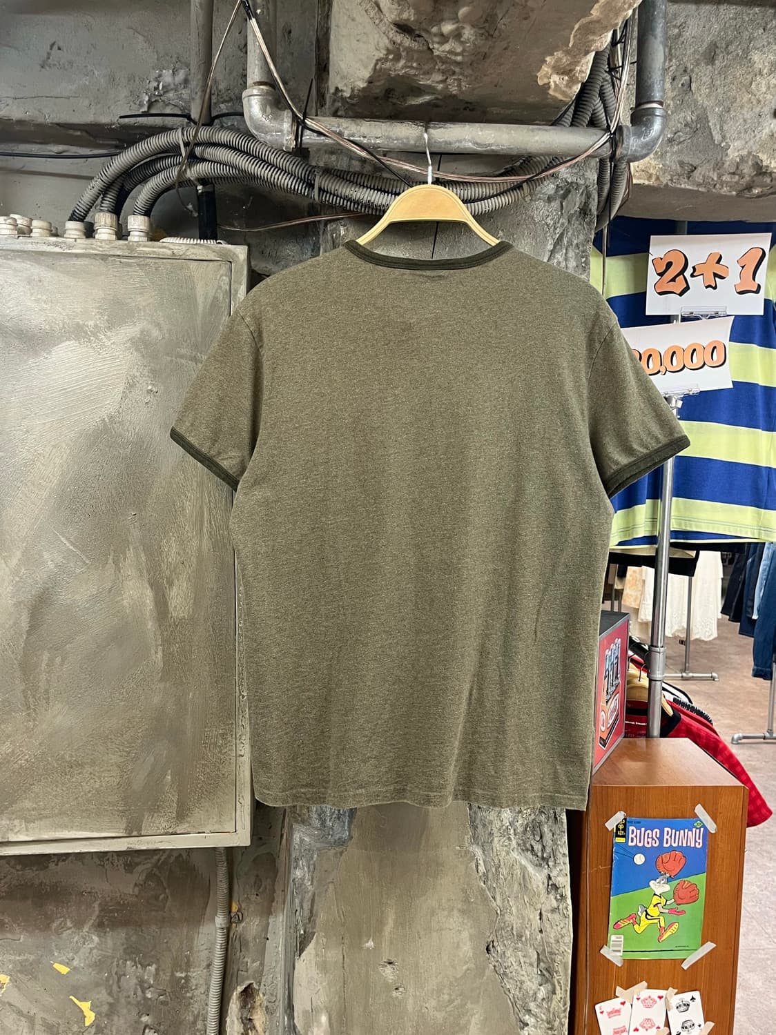 폴로 랄프로렌 라운드넥 반팔티 카키 M #csz3830 상품이미지2