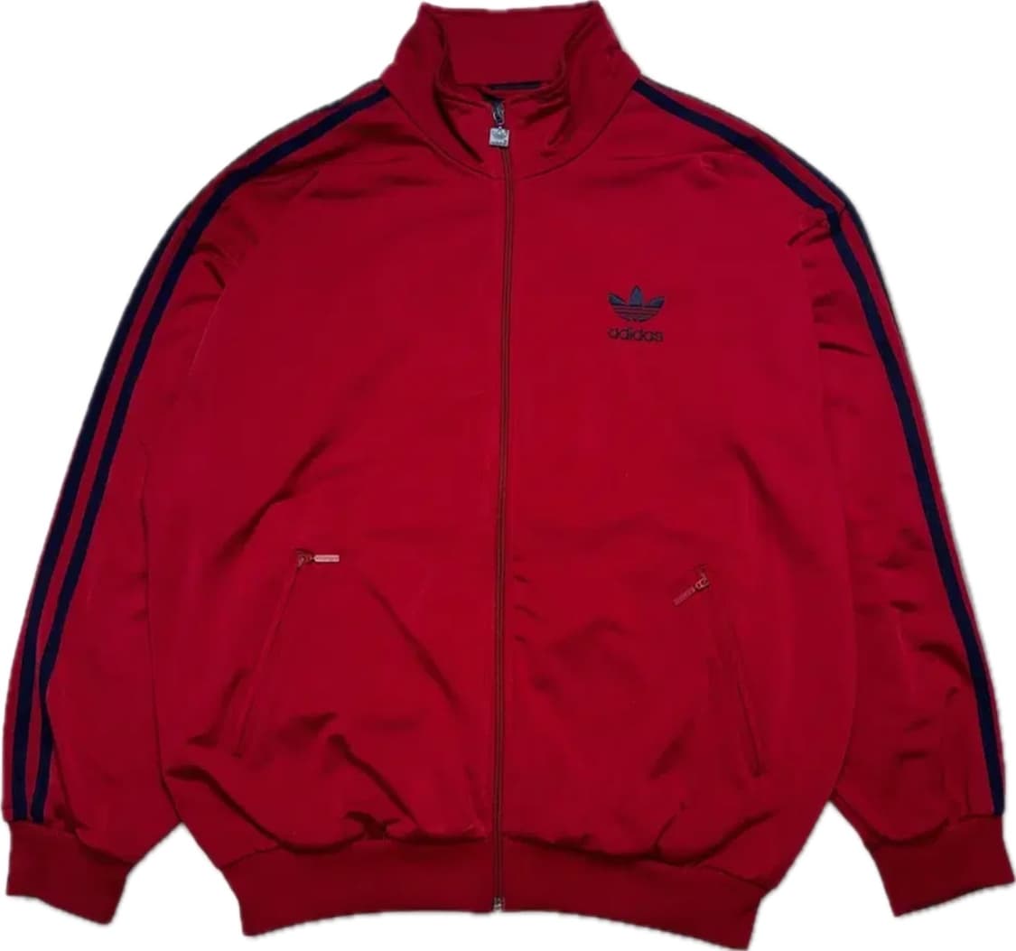 90s 아디다스 파이어버드 버건디 네이비 트랙탑 져지 상품이미지1