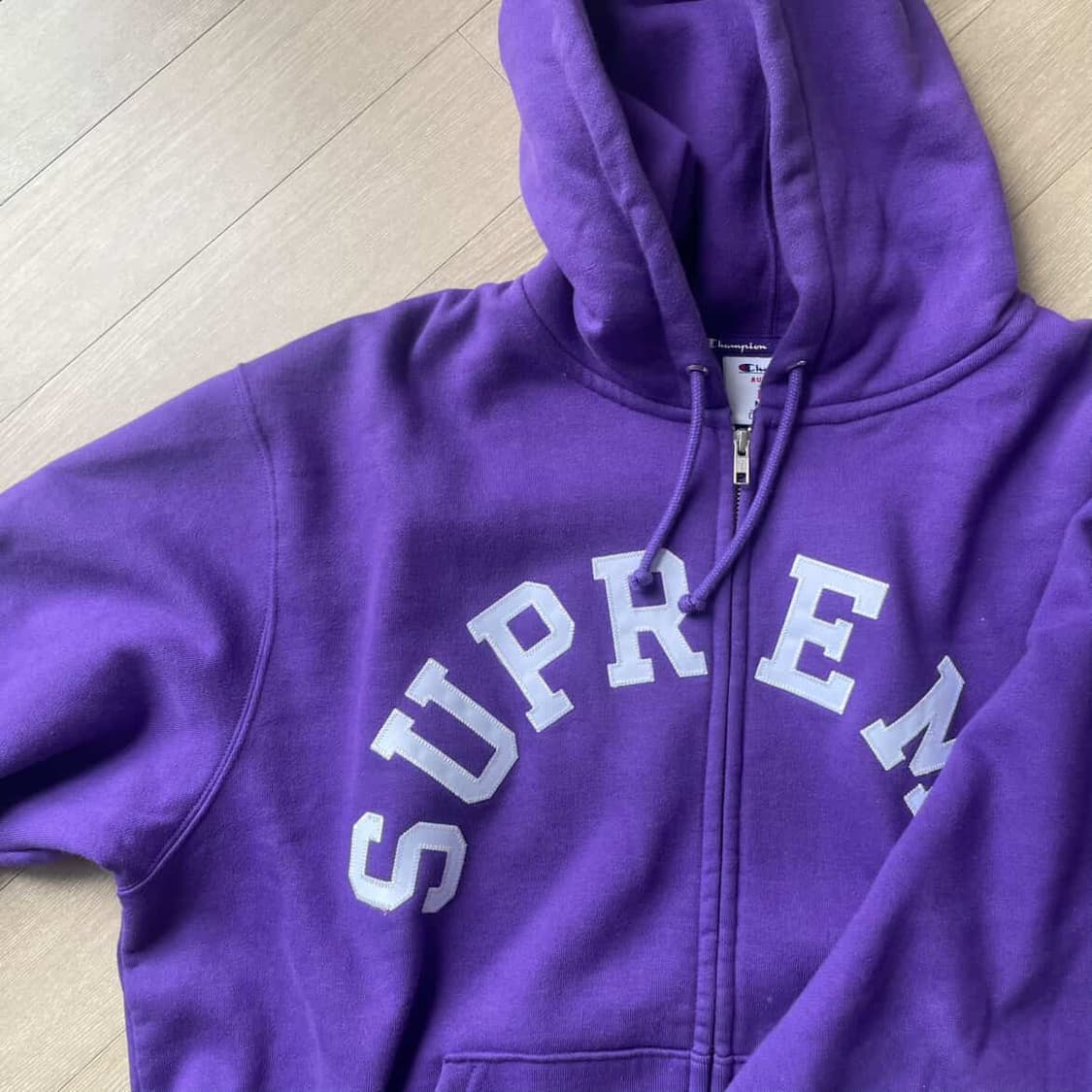 Supreme x Champion Zip Up Hooded Sweatsh 상품이미지1