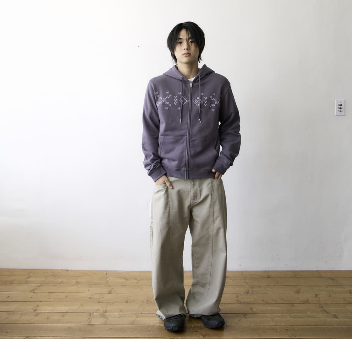 TCM nordic hooded zip-up (purple) 상품이미지2