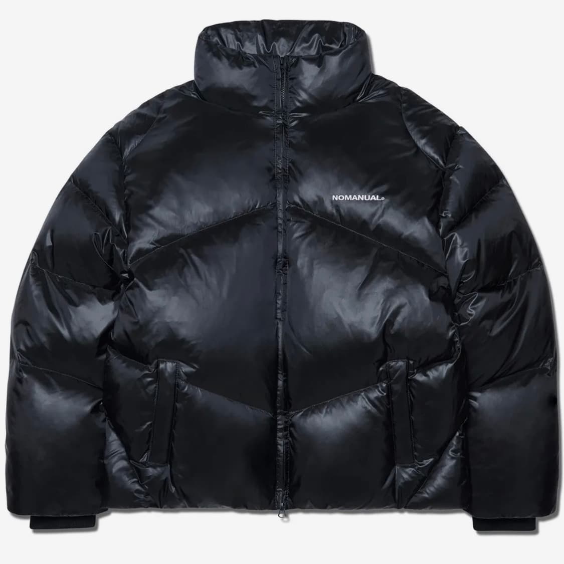 노매뉴얼 스카디 덕다운 패딩 글로시 블랙 S 상품이미지1