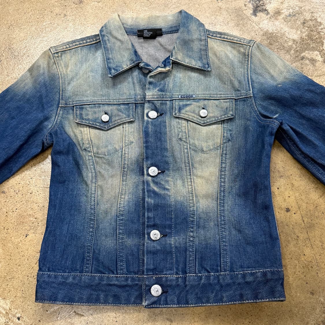 디젤 워싱 청 데님 자켓 상품이미지3