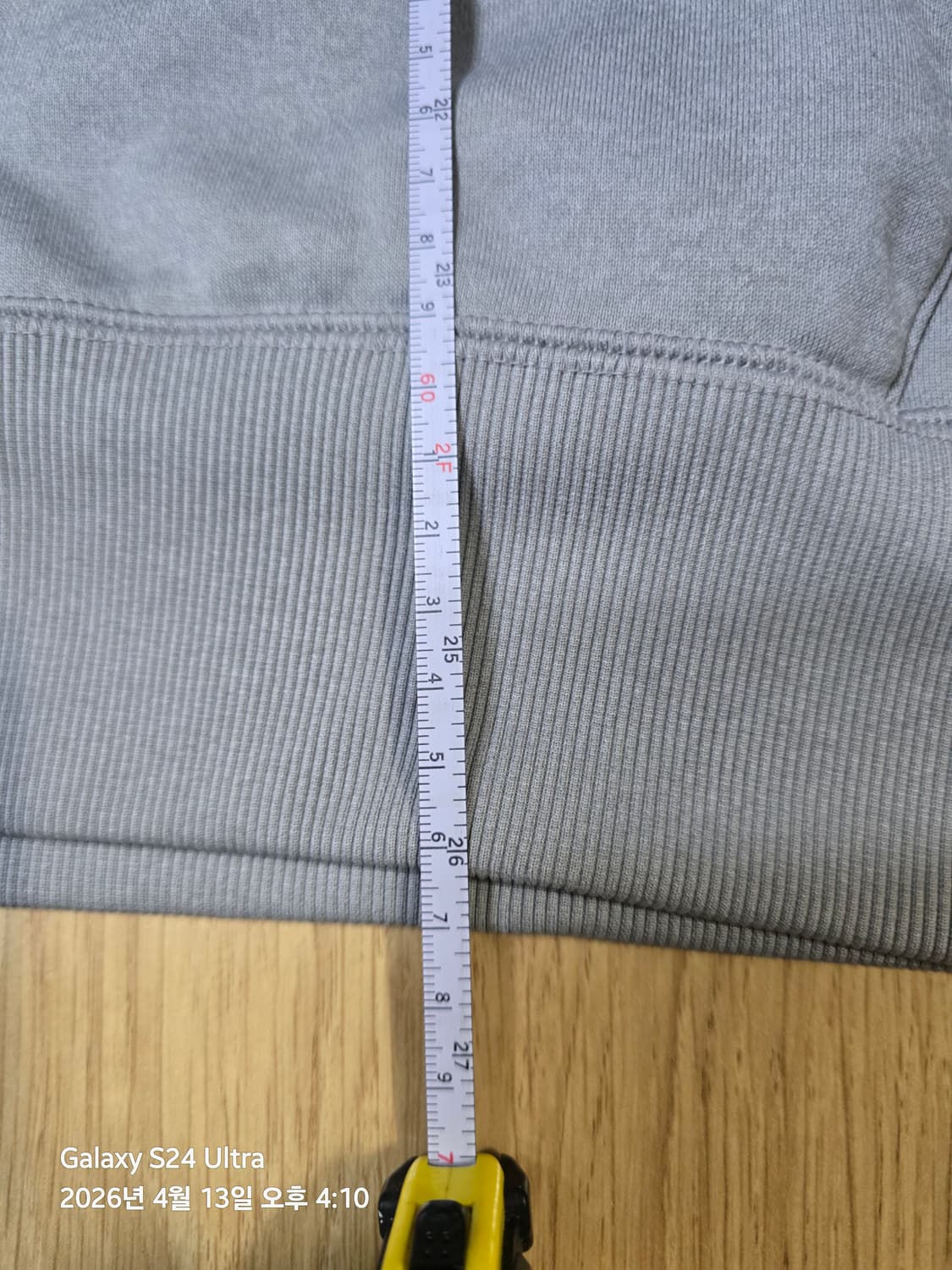 아디다스 빅로고 그레이 맨투맨 L 상품이미지4