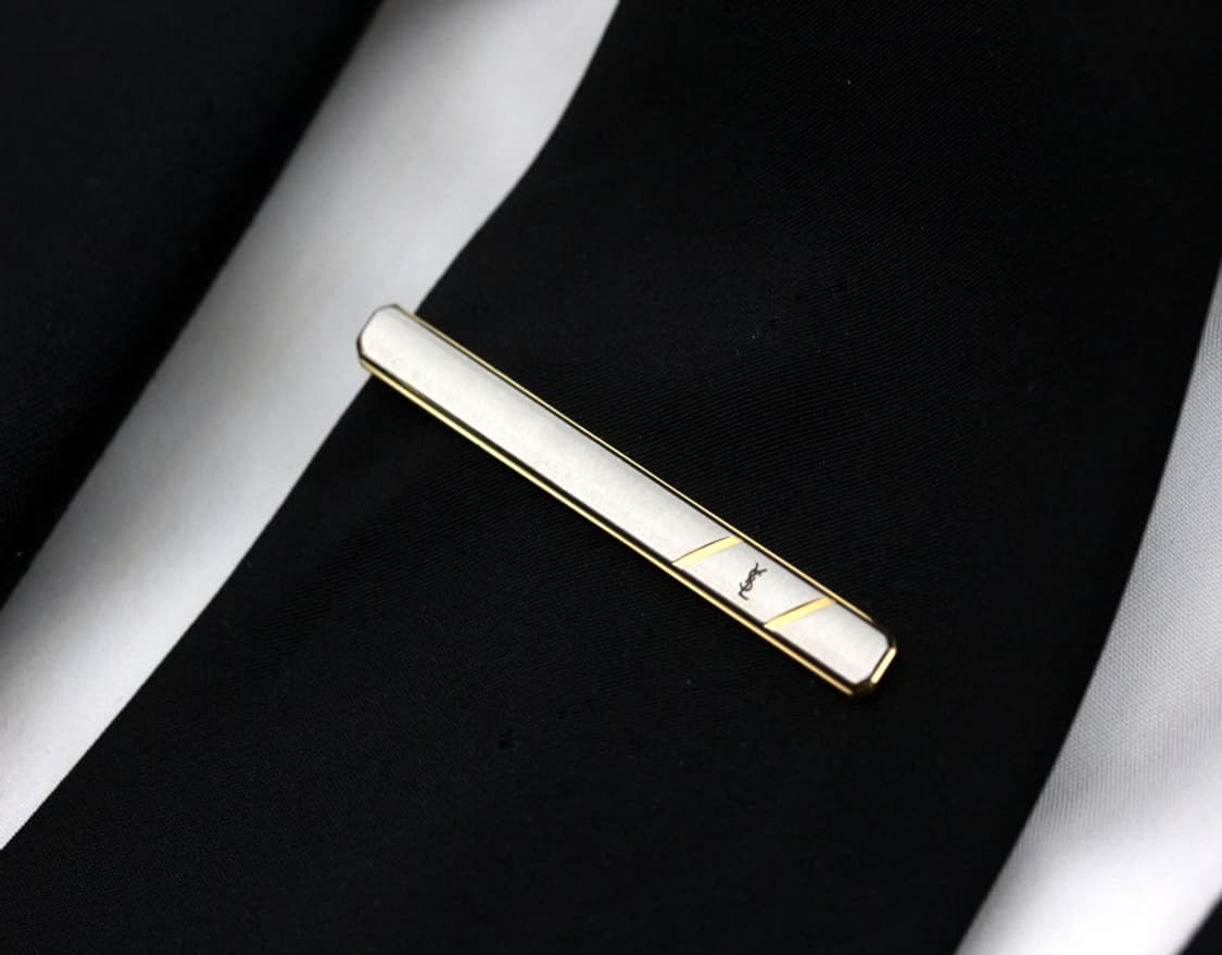 입생로랑 A+등급 5.2cm 남자 명품 넥타이핀 빈티지 상품이미지7