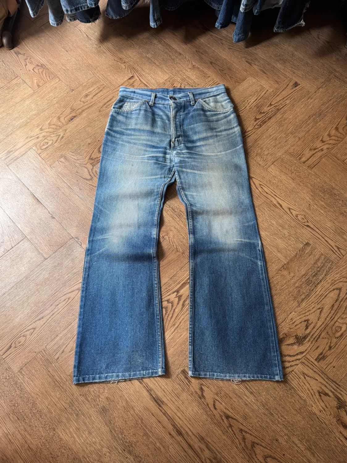 [30]70's 리바이스 USA 벨바텀 페이딩 부츠컷 데님 팬츠 상품이미지1