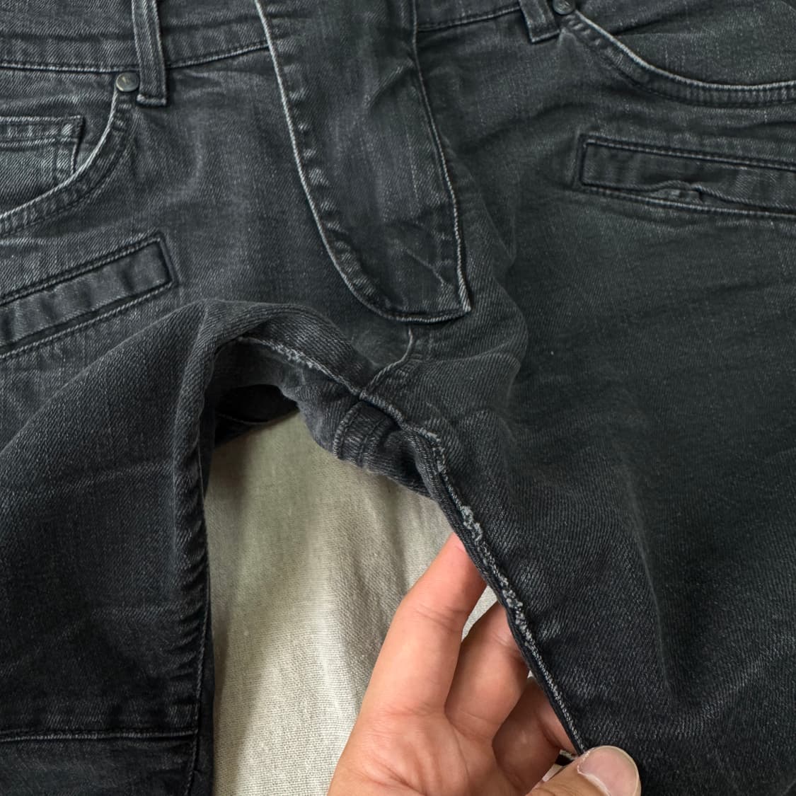 피에르발망 흑청 바이커 팬츠 31 상품이미지10