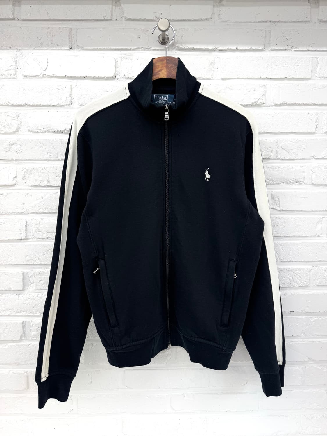 폴로 블랙 코튼 집업 상품이미지3