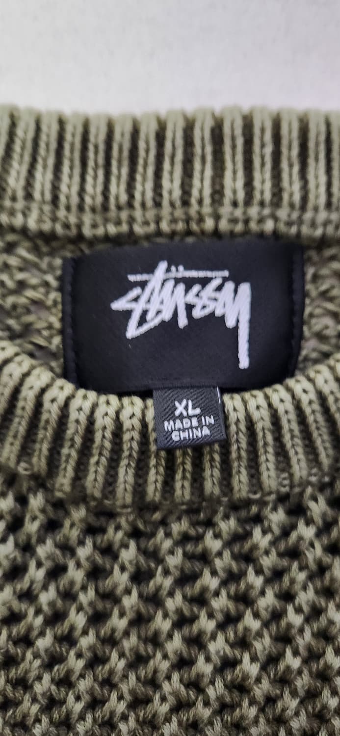 스투시 카키 니트 상품이미지2