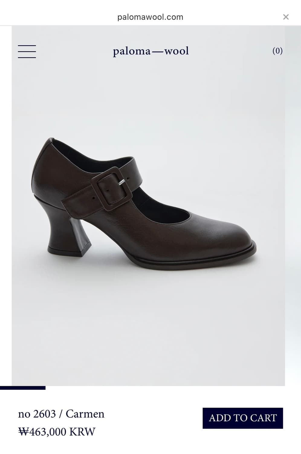 팔로마울 carmen 메리제인 브라운 38(245) 새상품  상품이미지5