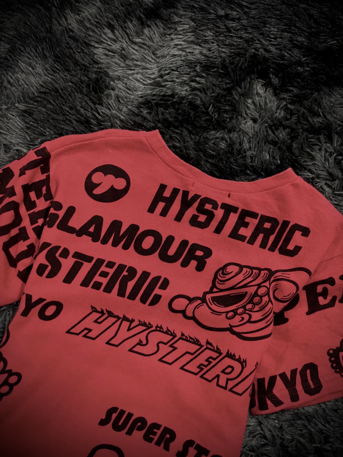 Hysteric Mini 레드 그래픽 티셔츠 상품이미지4