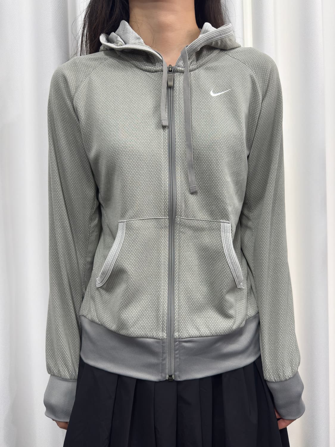 nike soft gray dot hood zipup 상품이미지1