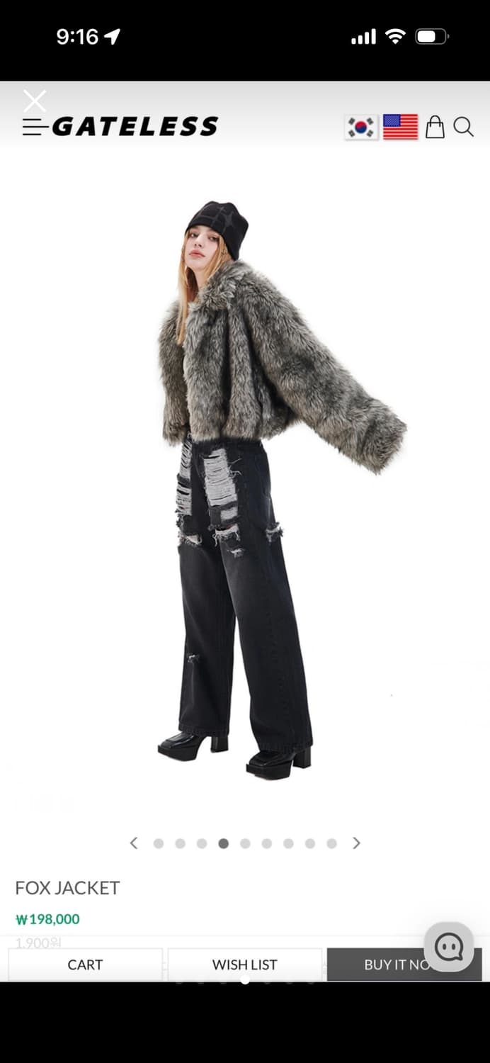 게이트리스 폭스 퍼 자켓 상품이미지4