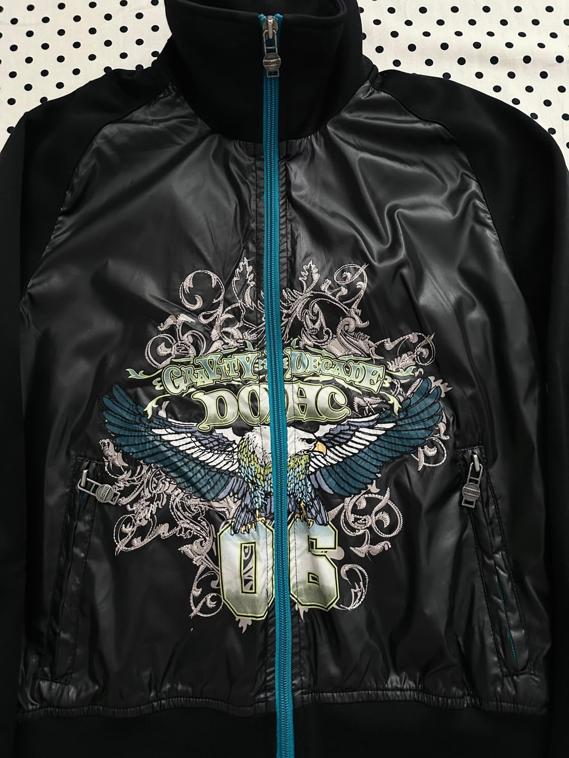 DOHC 자수 져지 집업 y2k 갸루 펑크 상품이미지2