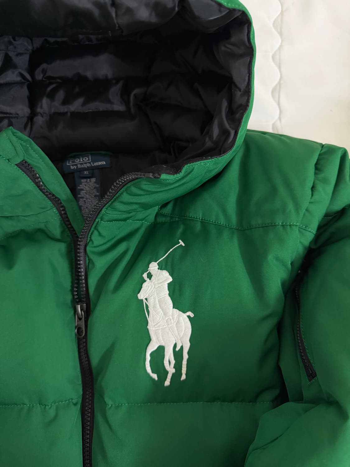 폴로 그린 패딩 상품이미지2