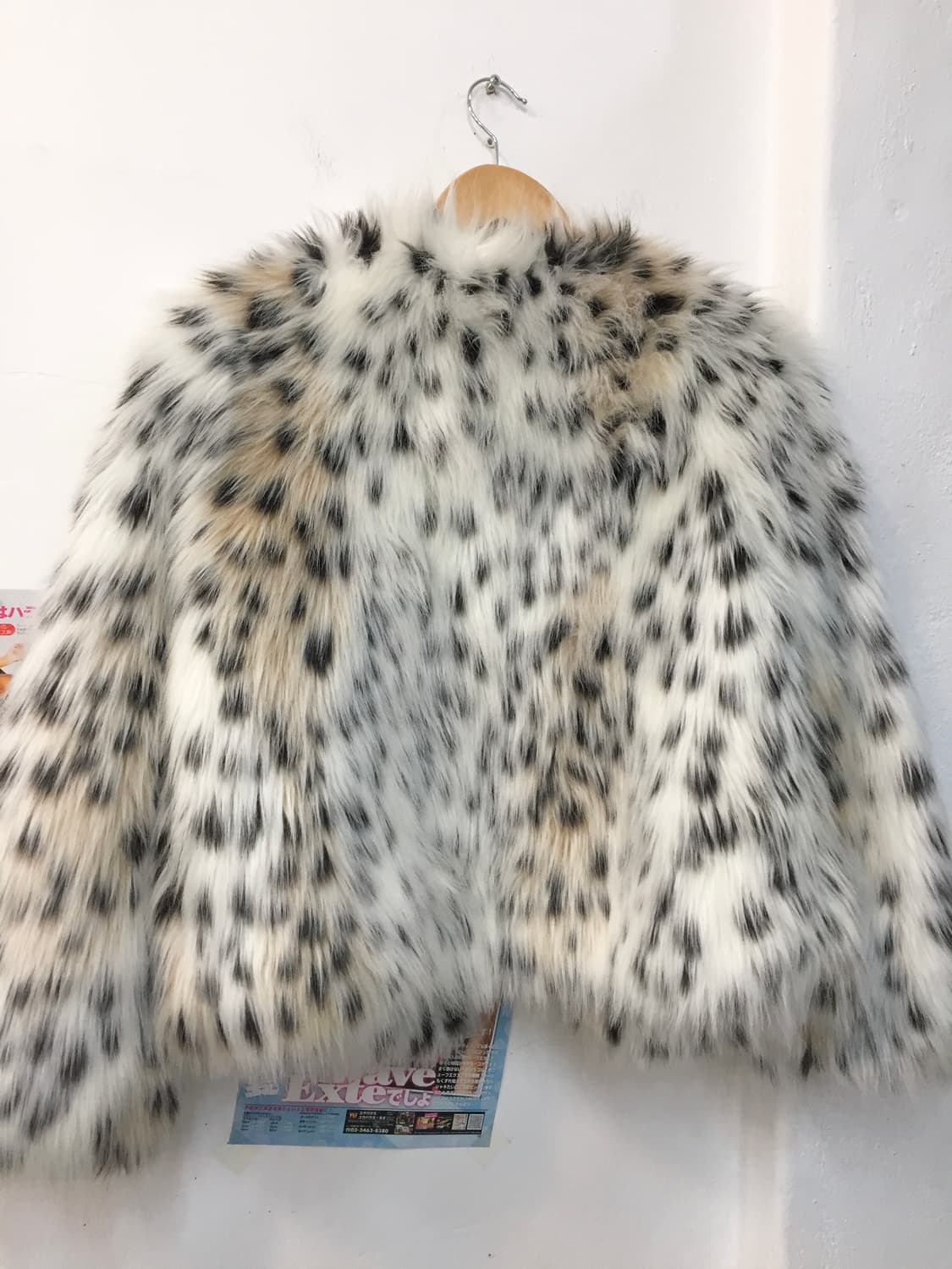 화이트 레오파드 퍼 자켓 상품이미지3