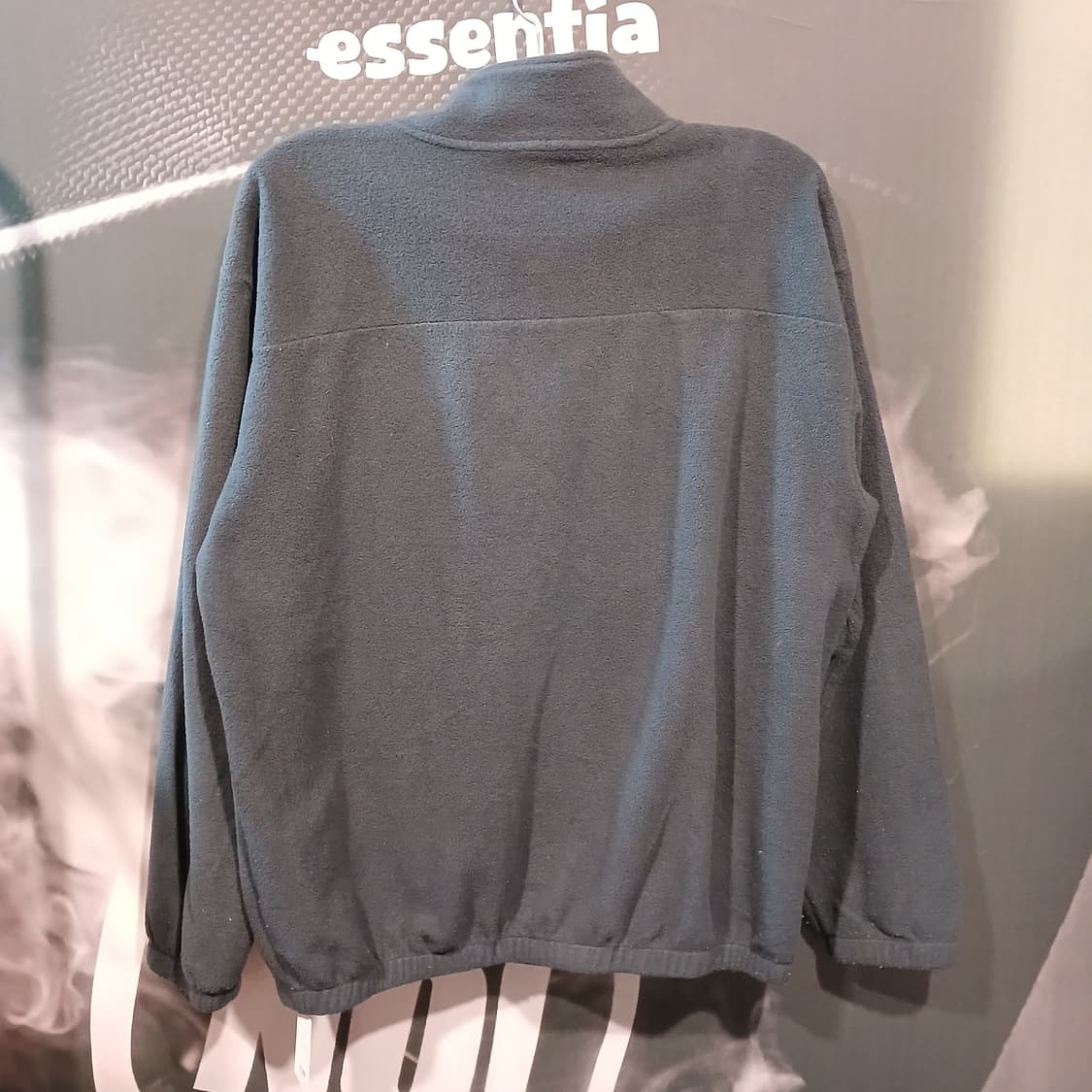 나사 로고 하프집업 플리스 블랙 상품이미지2