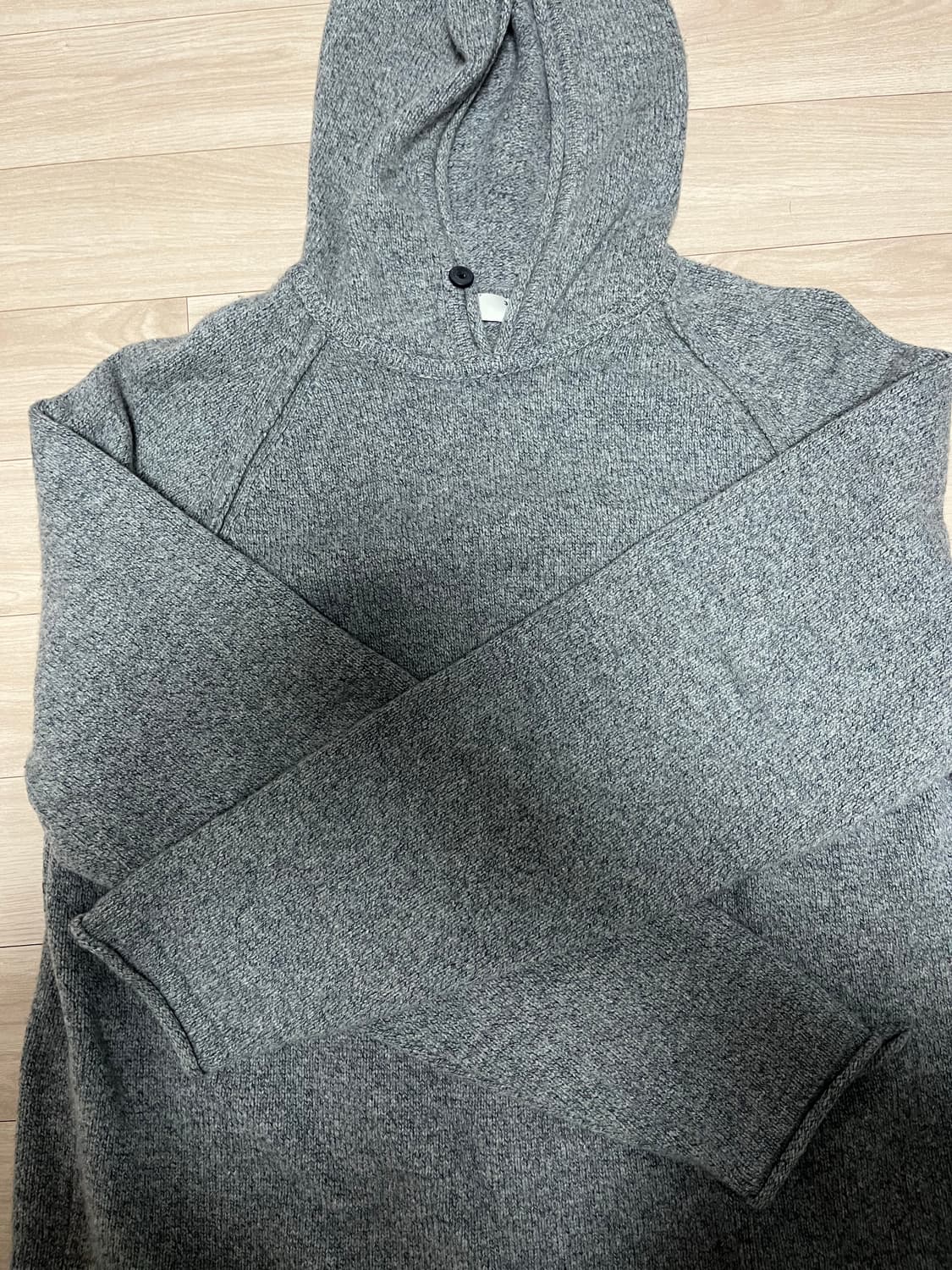 니틀리 니트후드 민트그레이 3size 상품이미지2