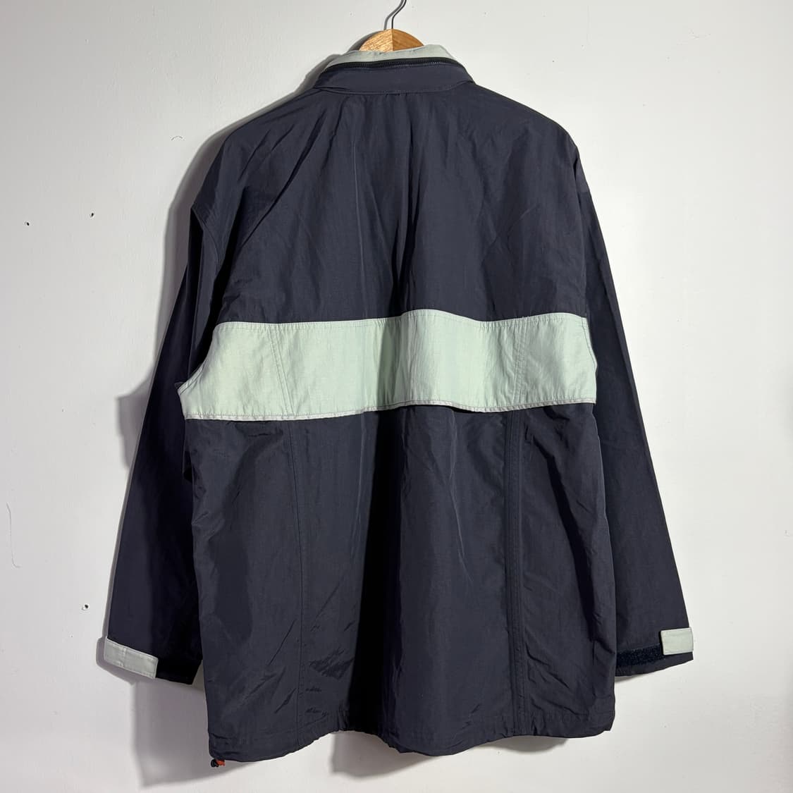 아디다스 빈티지 네이비 배색 바람막이 자켓 상품이미지5
