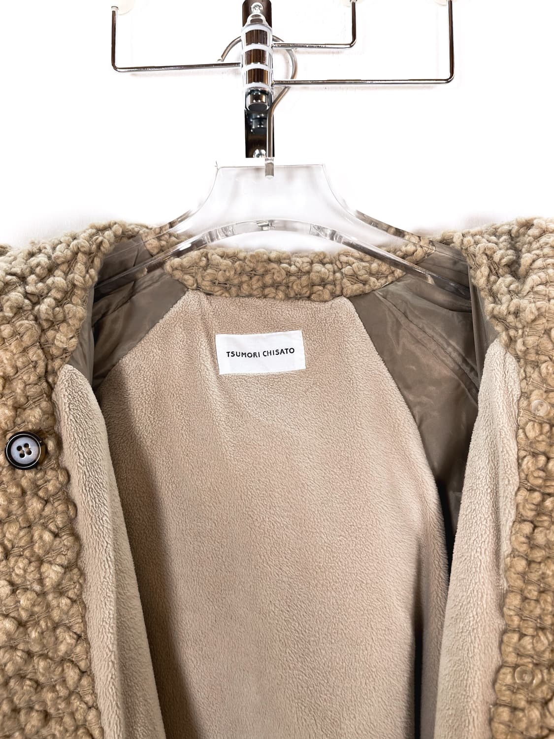 츠모리 치사토 플리스 뽀글이 부클 코트 상품이미지6