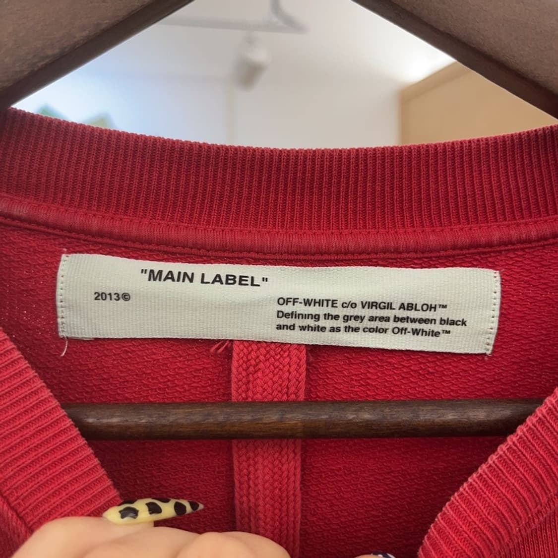 오프화이트 올드스쿨 스트릿 힙합 모나리자 맨투맨 XXS C08662 상품이미지5