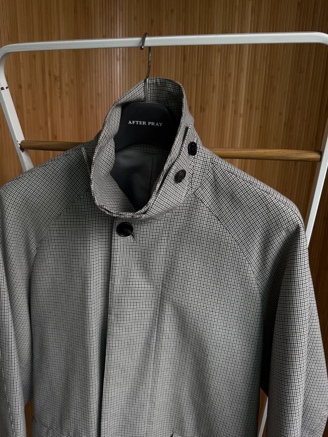 애프터프레이 20시즌 하운드투스 체크 발마칸 코트 M 상품이미지5