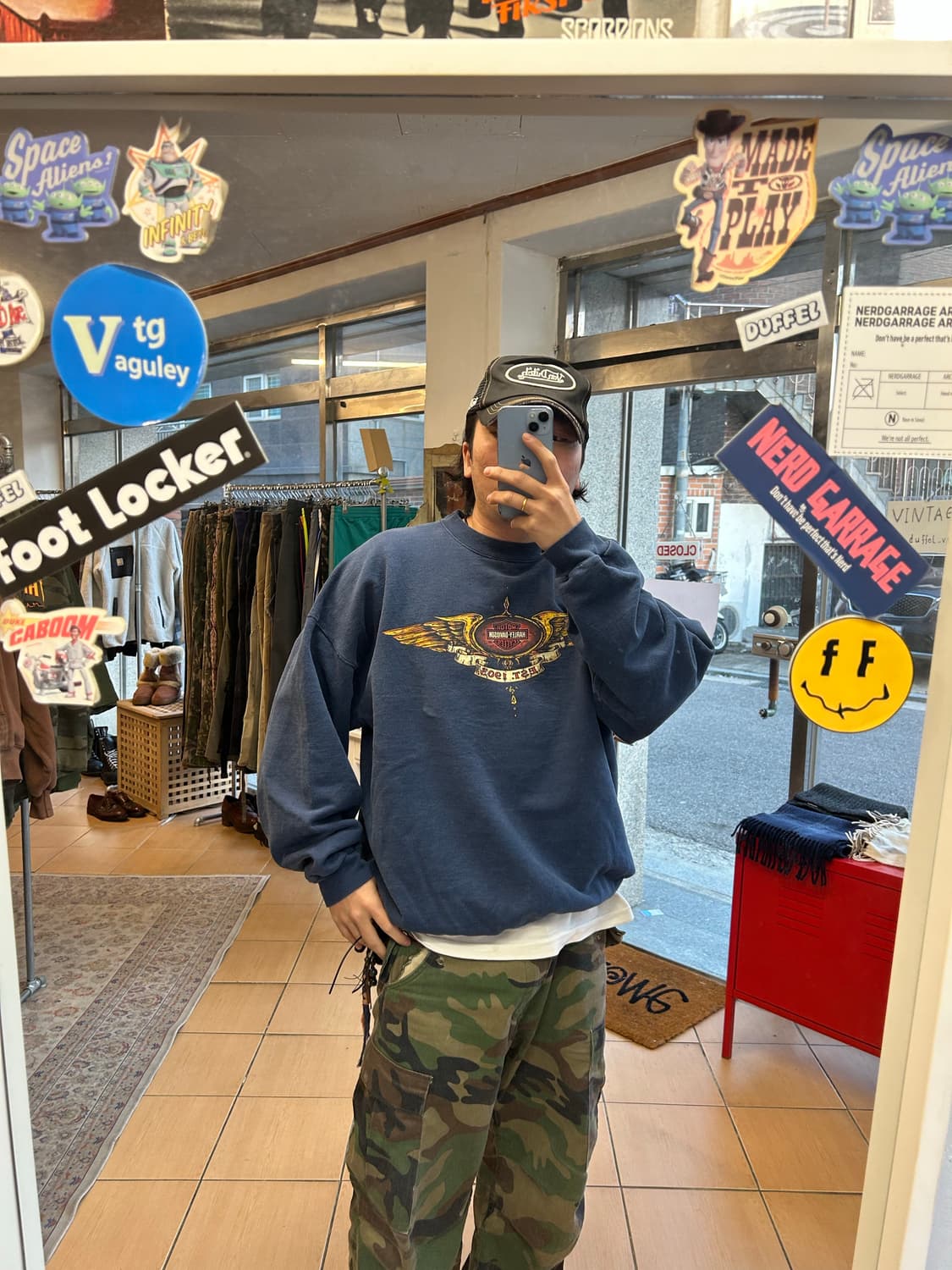 빈티지 할리데이비슨 스웻셔츠 XXL 상품이미지7