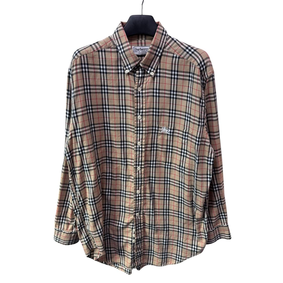 정품 버버리 노바체크 베이지 셔츠 상품이미지2