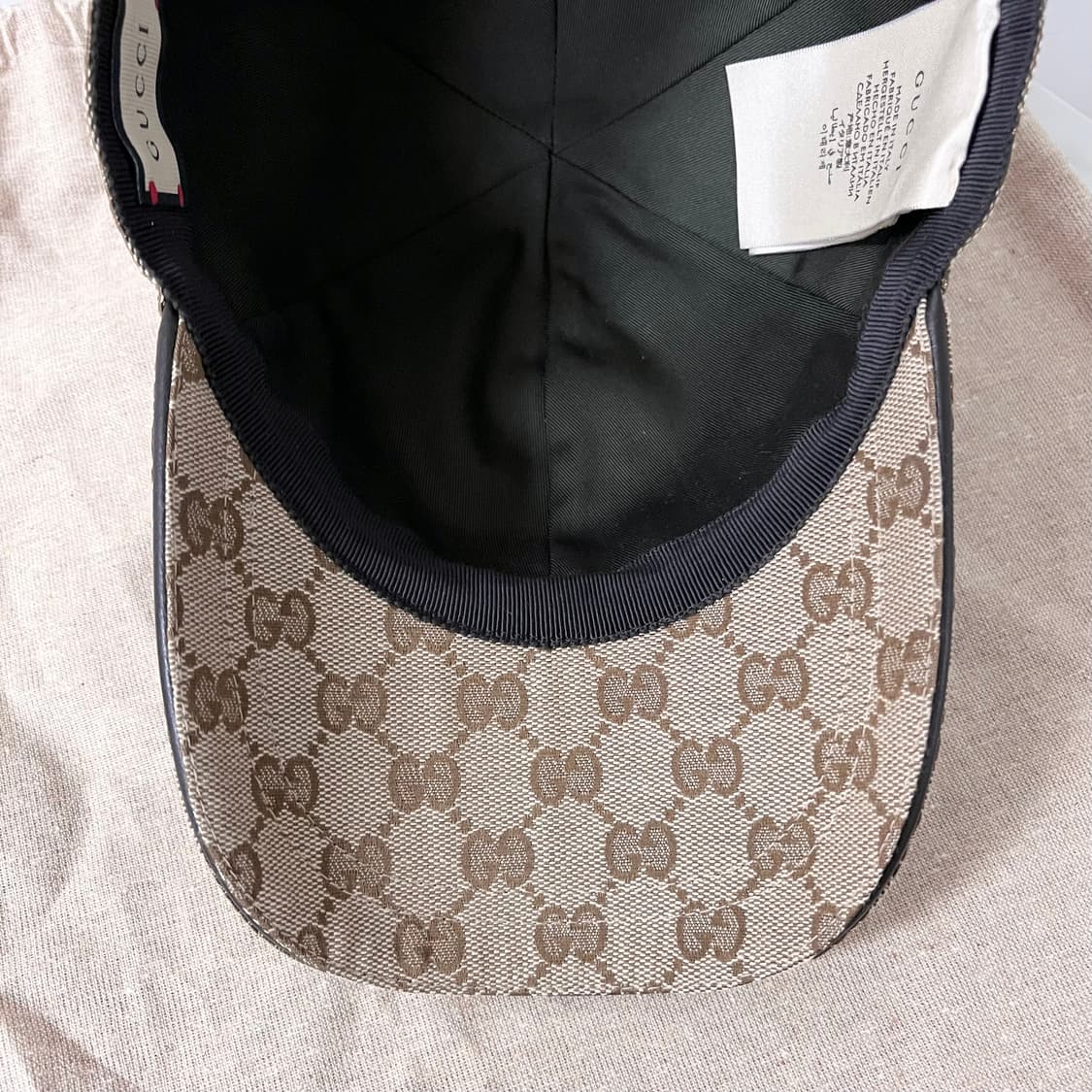 [미사용/정품] 구찌 웹 GG 볼캡 모자 상품이미지7