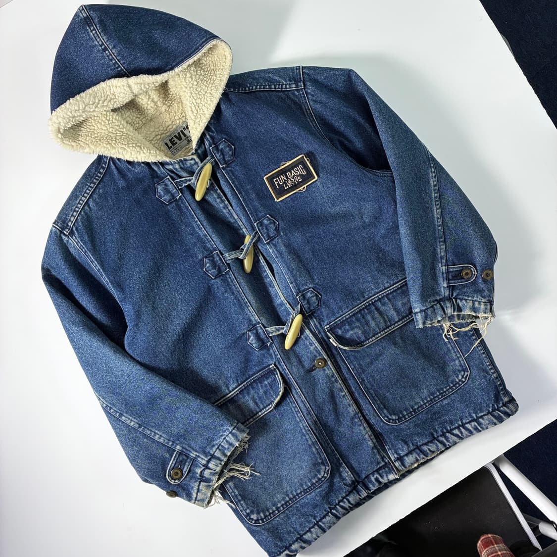 Levi's  리바이스 80,s 데님 더플 코트   상품이미지3