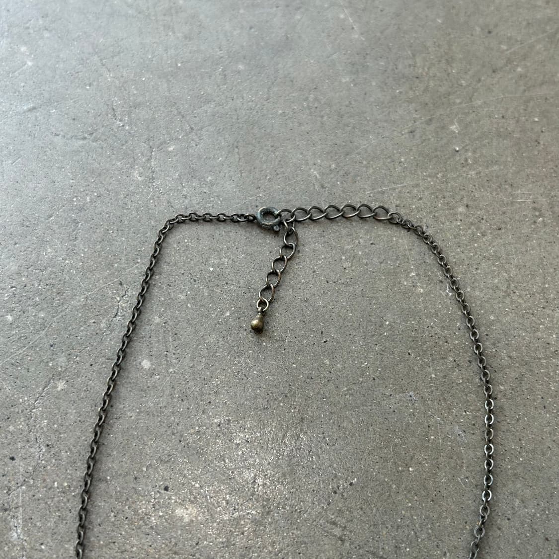 Crystal gemstone drop necklace 상품이미지5