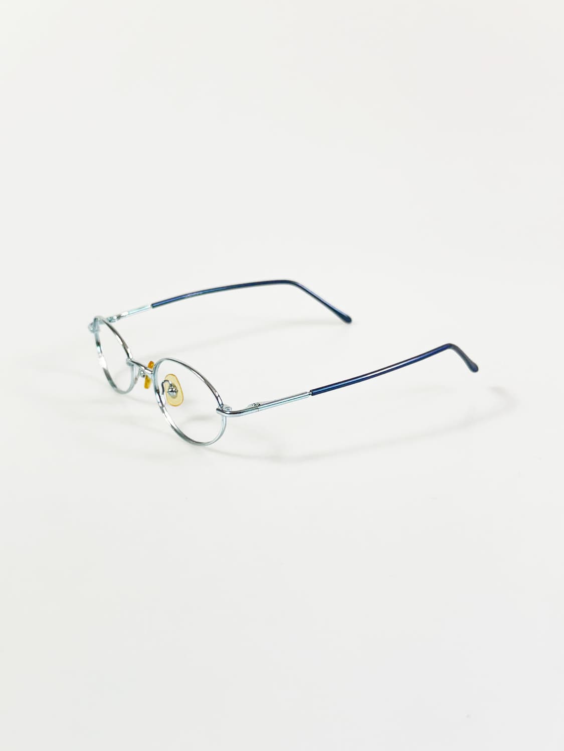 UNIX 슬림 오벌 라이트 블루 메탈 프레임 빈티지 안경 상품이미지3