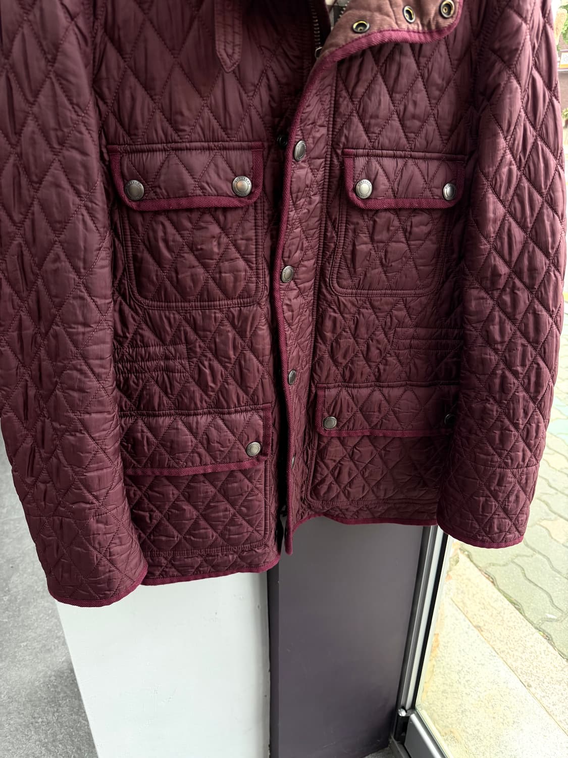 L/ 버버리 엘보 레더패치 퀄팅 패딩자켓 상품이미지4