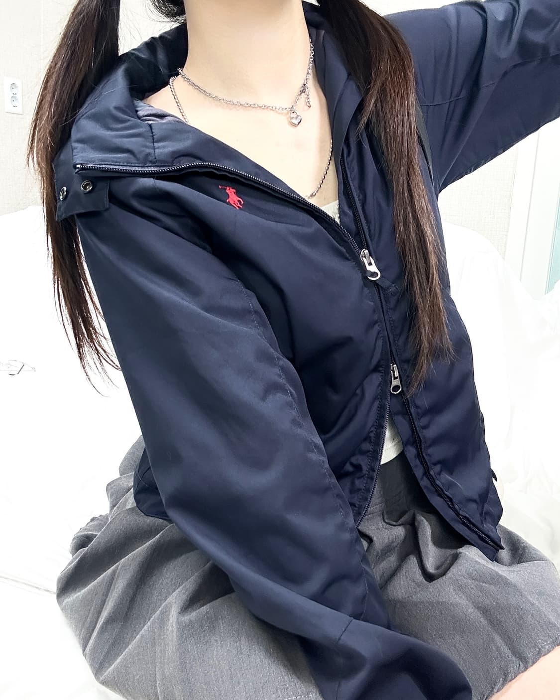 폴로 네이비 투웨이 바람막이 상품이미지4