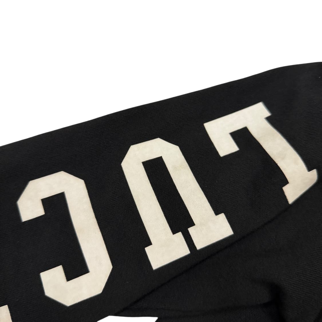 럭키슈에뜨 프린팅 후드집업 자켓 블랙 상품이미지7