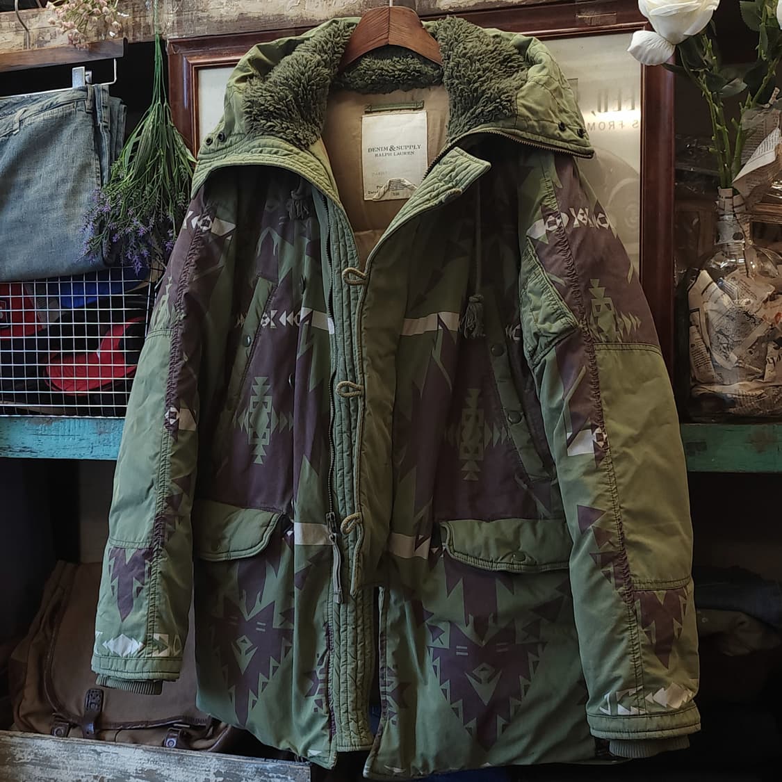 폴로 데님앤서플라이 n3b 다운 패딩 폴로 나바호 L 상품이미지2