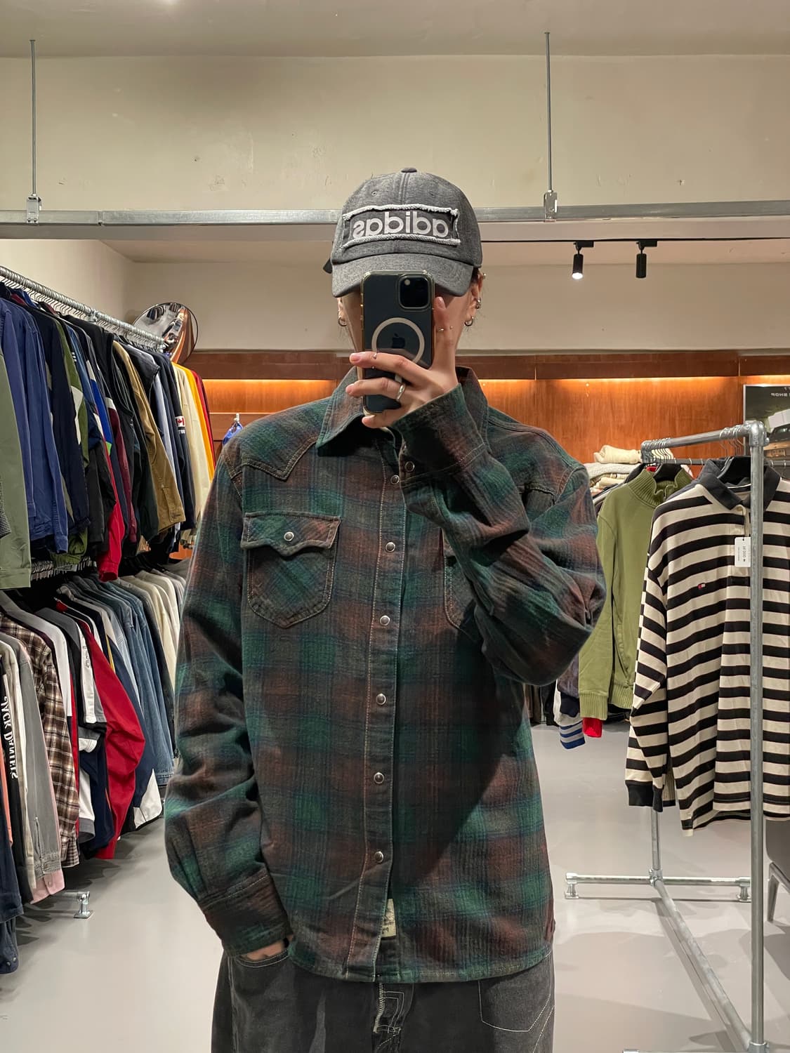 빈티지 헤비코튼 웨스턴 셔츠 상품이미지1