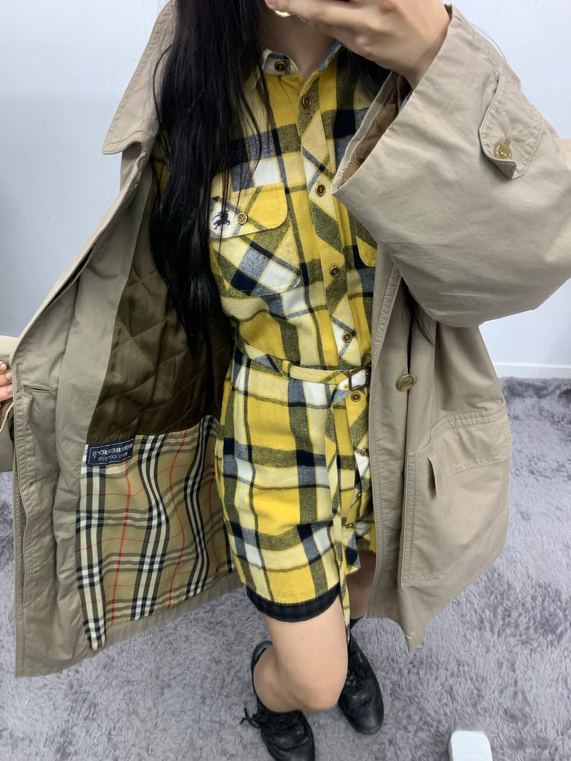 버버리 90s 트렌치코트(누빔안감) 상품이미지4