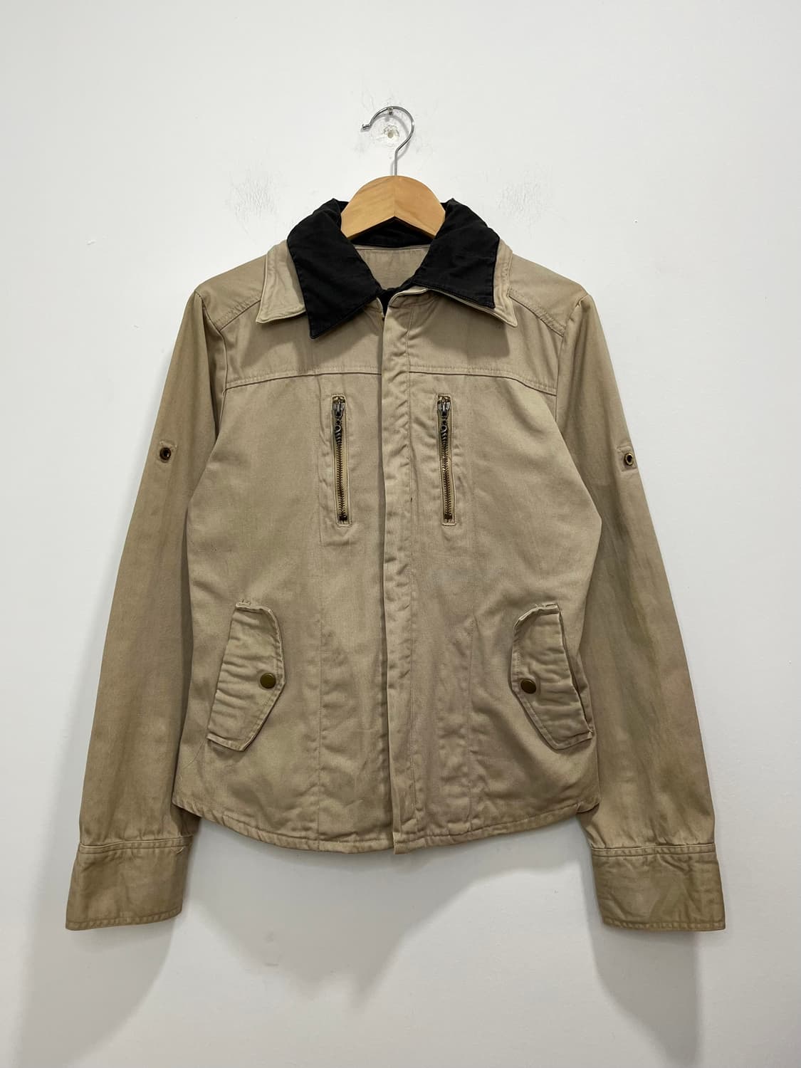 일본 빈티지 락펑크 락시크 셔츠 레이어드 집업 자켓   상품이미지1